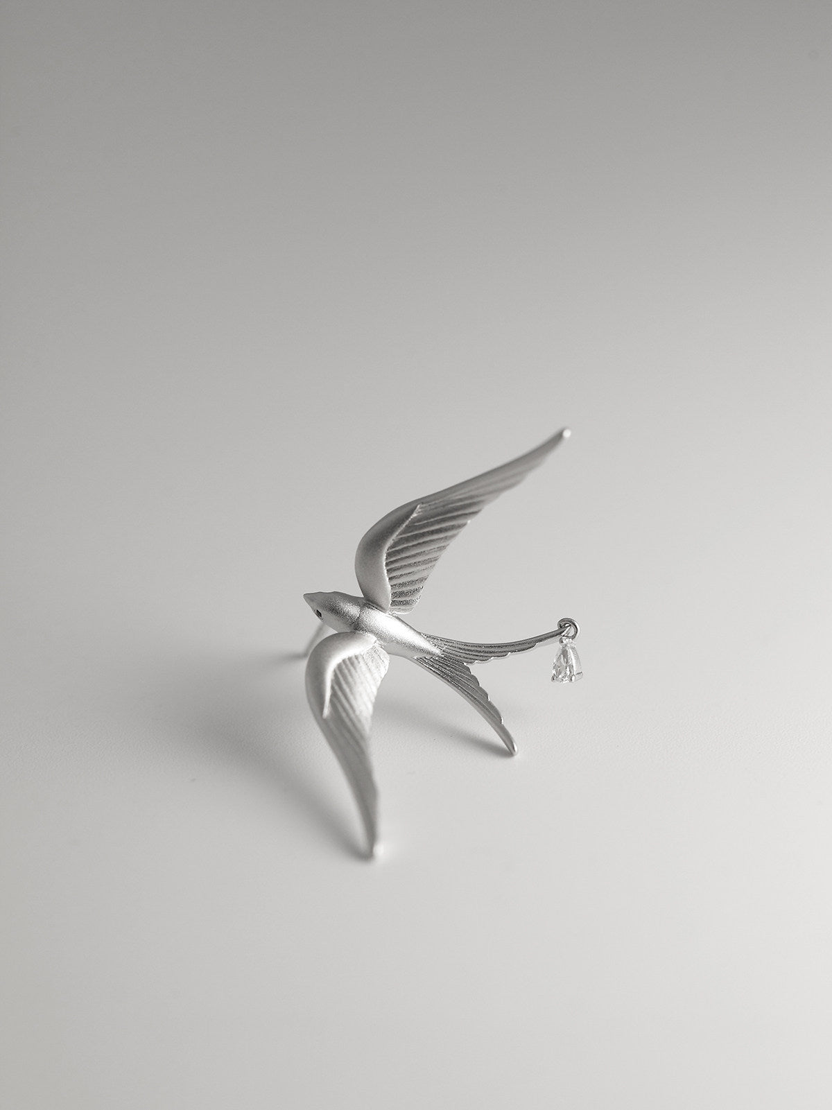 Swallow Earrings 925 Sterling Silver Bird Drop Earrings Minimalist Animal Jewelry Gift for Her